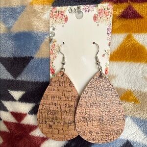 Elegant Brown Teardrop Earrings